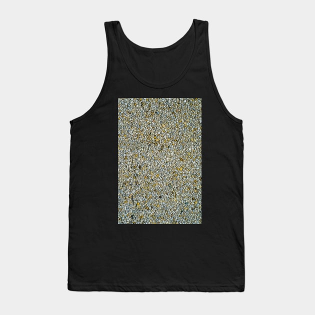 70s Style Retro Pebble Dash Backgound Texture Tank Top by mrdoomits